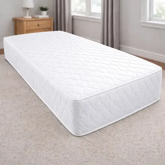 Colchón 1 Plaza de Resortes Multiflex Chuick Jacquard 80x190cm Color Blanco