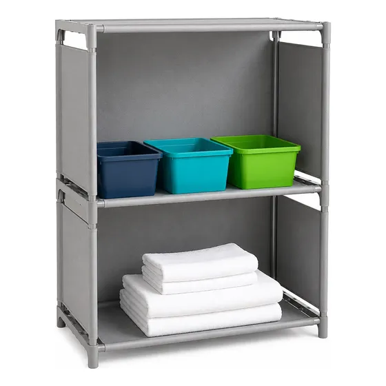 Mueble Organizador Cocina Living Estante 2 Niveles Tela