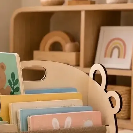 Biblioteca Para Niños Montessori Organizador De Libros Evato