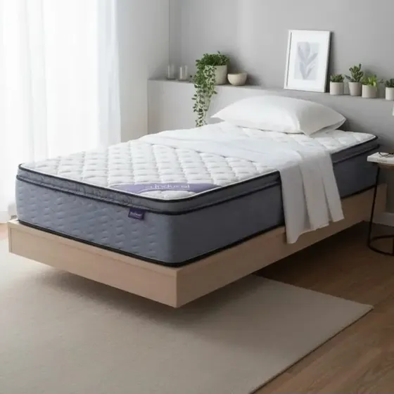 Colchón 1 1/2 Plaza Pillow Top Inducol Cauri Resortes Bonnell 100x190cm