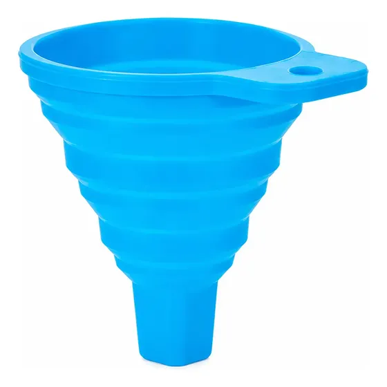 Embudo Silicona Plegable Flexible Practico Botellas Mini