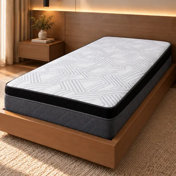 Colchón Viggo Yoga 90x190 Cm Alta Densdidad 140 Kg - Gris