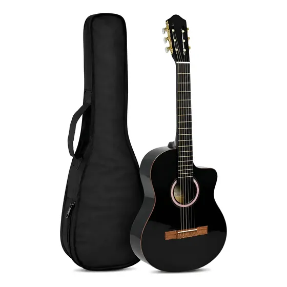 Guitarra Electrocriolla Gp Con Corte Diestro + Funda