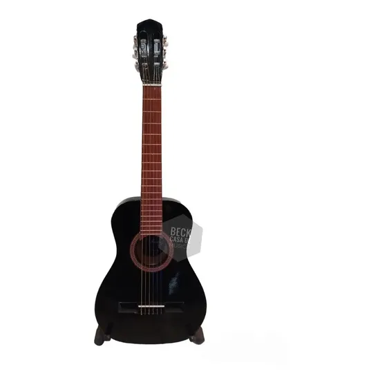 Guitarra Clásica Criolla 3/4 Estudio Con Funda Radalj Color Negro
