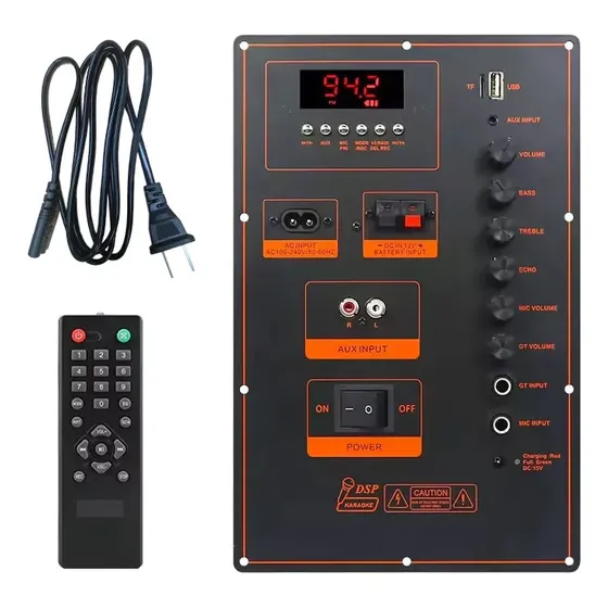 Placa Decodificadora Microcontrolador Amplificada 160w Bluet Negro 160 W