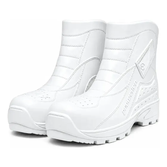 Bota Frigorífica Pvc Blanca Impermeable Antideslizante