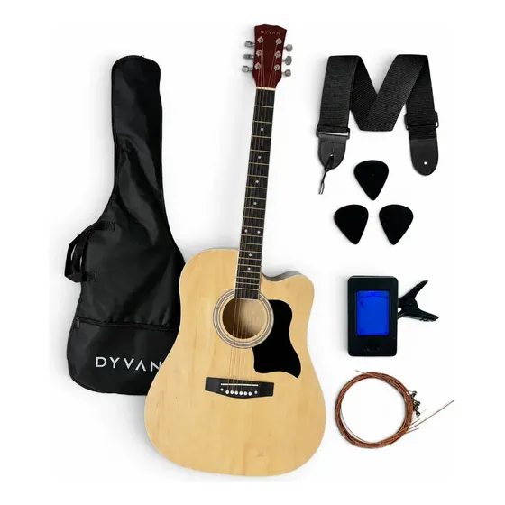 Guitarra Electroacustica Dyvan Diestro Accesorios Incluidos