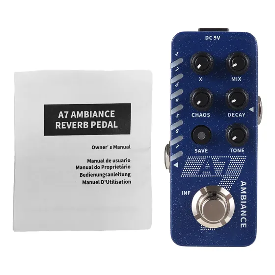 Pedal De Reverberación Ambiental Para Guitarra Mooer Electri