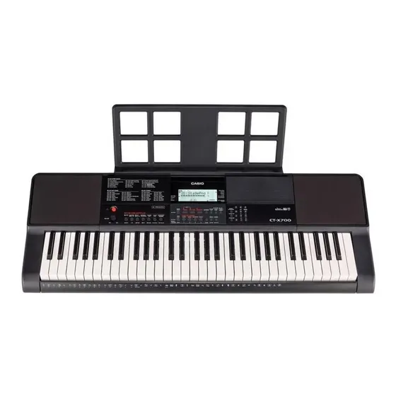 Teclado musical Casio Portable CT-X700 61 teclas negro