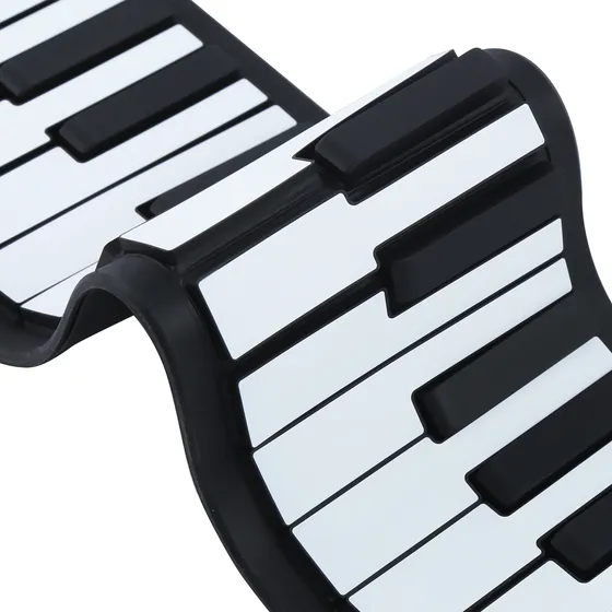 Instrumento De Teclado: Piano Enrollado A Mano, Flexible, Po
