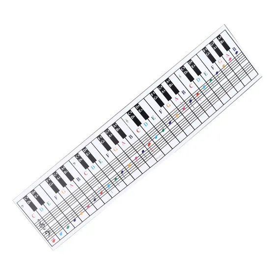 Tabla De Teclado Para Piano, 61, 88 Teclas, Tarjeta De Refer