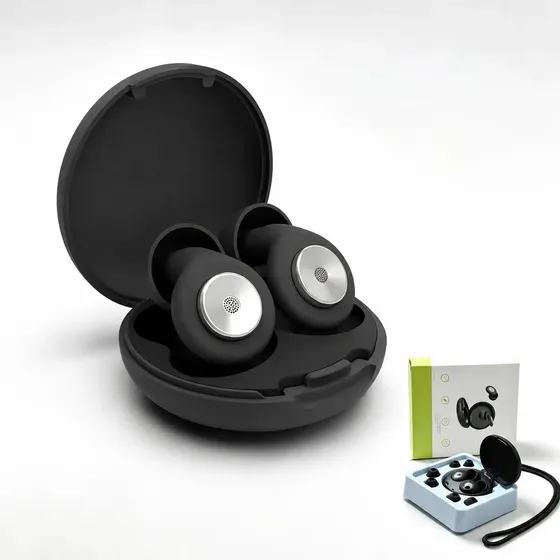 Tapones Para Dormir De Silicona 25db Anti Ruido Ronquidos
