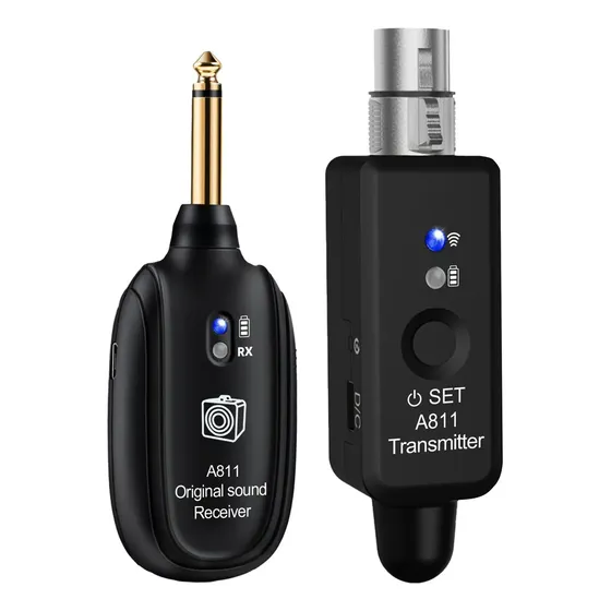 Micrófono Inalámbrico Para Guitarra Con Transmisor Y Recepto