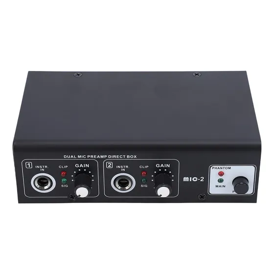 Amplificador De Micrófono Preamplificador De Micrófono De 2