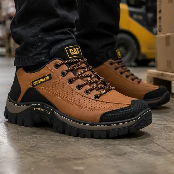 Zapatos Borcegos Cat Outdoor Ideales Para Trabajo Reforzados