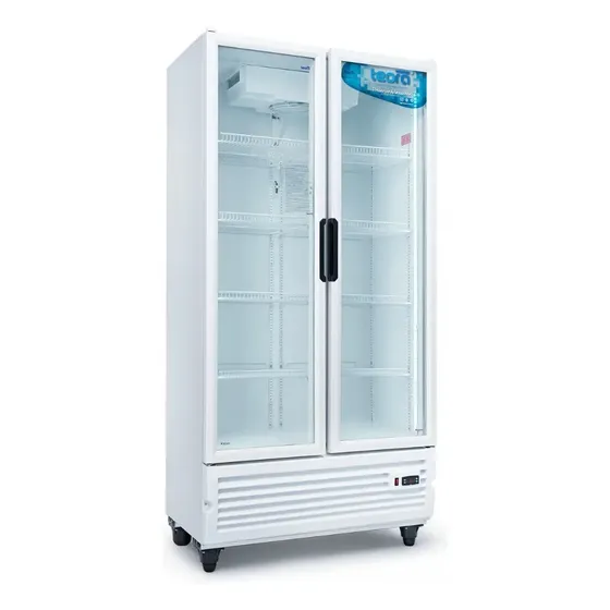 Exhibidora Vertical Teora TEV750 750L 2 Puertas Con Luz Interior