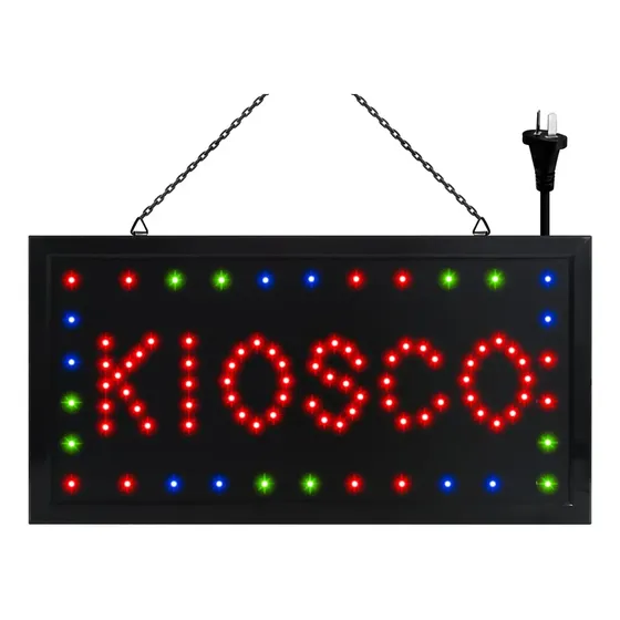 Cartel Luminoso Luz Led Rgb Para Colgar O Amurar