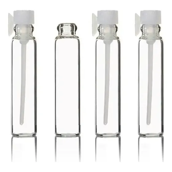 200 Frascos Vidrio Plumin 2ml Para Perfume Muestra Vial Transparentes
