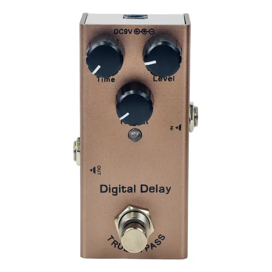 Pedal De Efectos Mini Digital Delay Para Guitarra Eléctrica True Bypass