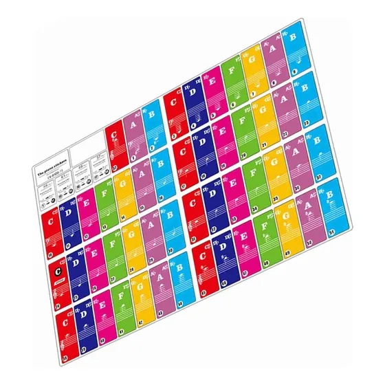 Calcomanías Para Piano 88 Teclas Teclado 37/49/61 Teclas