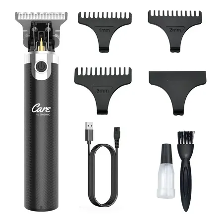 Cortadora Pelo Gadnic Patillera Profesional Recargable Inalambrica Color Negro