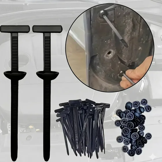 100 Pcs De Nylon Reforzado Auto Guardaplast Motor