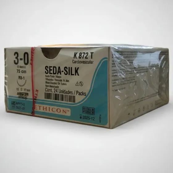 Sutura Seda Silk Perma-hand K 872 Ethicon X 24 Unidades