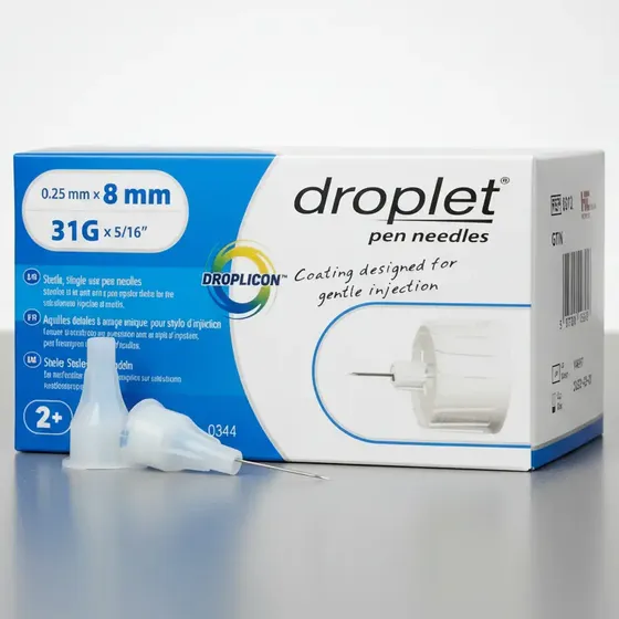 Agujas Droplet Diabetes Por 100 Unidades