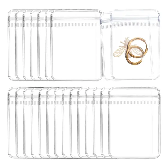 200 Bolsas Para Joyas, Bolsas De Embalaje Transparentes Con