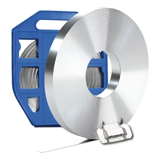 Rollo Fleje Zuncho Acero Inox 1/2 X 30mts + 100 Hebillas