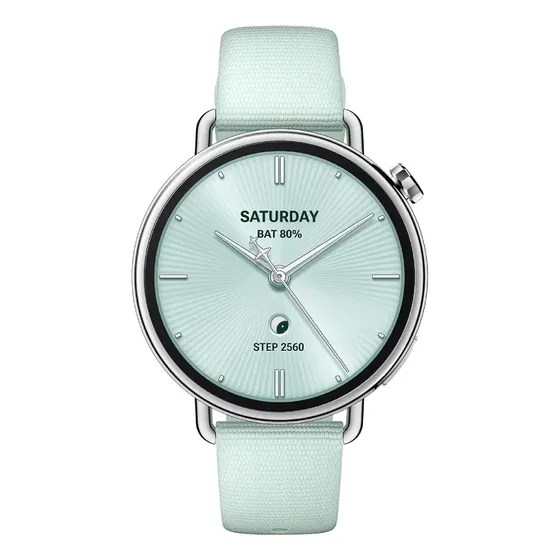 Reloj Inteligente Xiaomi Watch S4 41mm Amoled 1.32 Batería Hasta 8 Días Fluororubber Strap Verde Menta