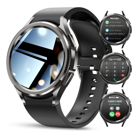 Reloj Inteligente Deportivo Smartwatch Llamadas Bluetooth Negro Milanés