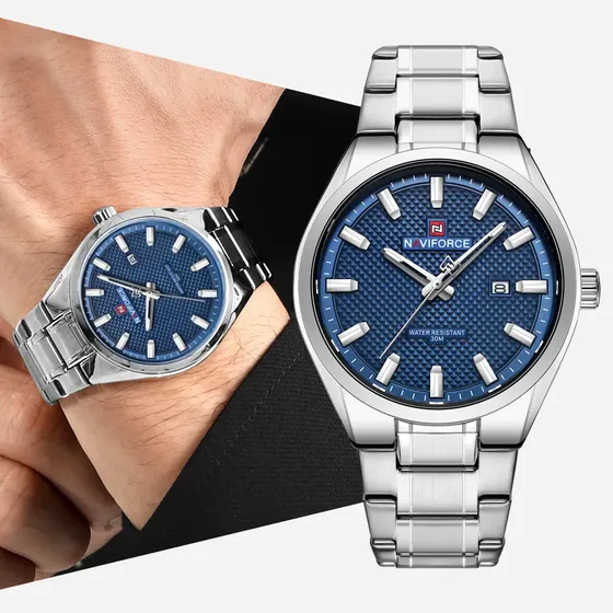 Naviforce Acero Inoxidable Casual Moda Cuarzo Reloj Hombre