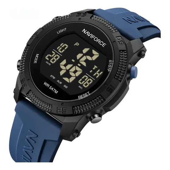 Naviforce Lmpermeable Casual Deportivo Digital Reloj Hombre