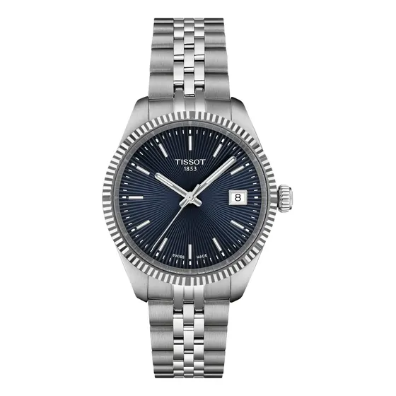 Reloj Tissot Ballade 34mm Reloje Elegante Casual Plata