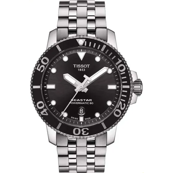 Reloj Suizo Automático Vzln Tissot Seastar 1000 Para Hombre
