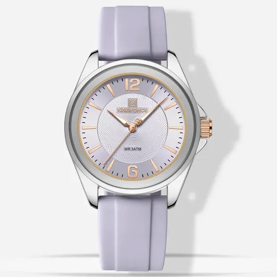 Naviforce Clásico Casual Minimalista Silicona Reloj Mujer