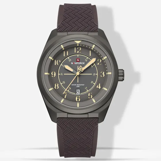 Reloj De Pulsera Militar Retro Naviforce Para Hombre
