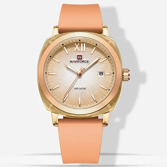 Reloj Naviforce Casual 5atm Impermeable Con Fecha Para Mujer