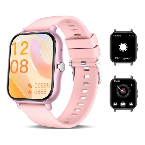 Smartwatch Llamadas Música Deportivo Rosa