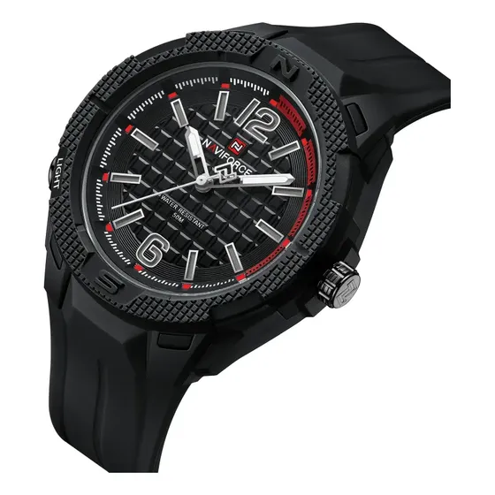 Reloj Analógico Deportivo Naviforce Para Hombre, Regalo En P