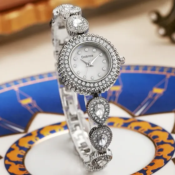 Reloj Pulsera De Aleación Para Mujer