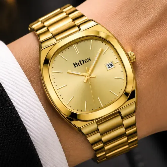 Reloj Hombre Casual Analógico De Cuarzo Con Caja Cuadrada30m