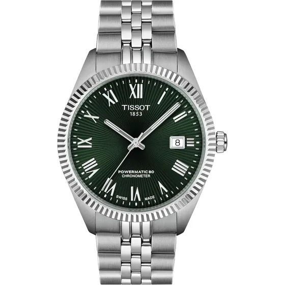 Tissot Ballade Automático Esfera Verde Números Romanosreloj