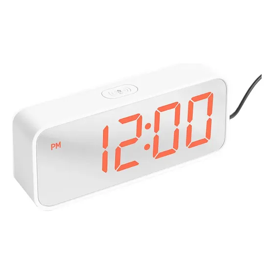 Reloj Led Despertador Alarma Espejo Digital Inteligente