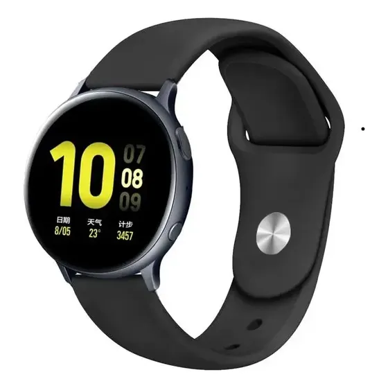 Malla 22mm Para Reloj Amazfit Gtr 2 3 4 Mini Xiaomi Mi Watch S3 S1 Active Redmi 5 Lite 5 Active Samsung Gear S3 Imilab Kw66 W12 Haylou Ls05 Botón De Acero Generica Marca Miaband Color Negro