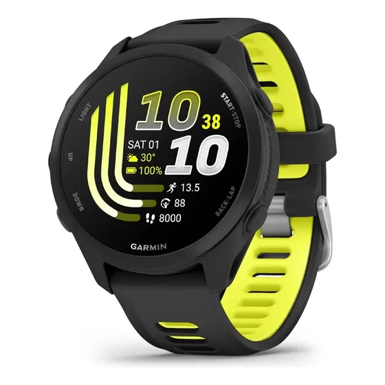 Smartwatch Garmin Forerunner 170 Negro/amarillo Amoled Gps Negro Deportiva