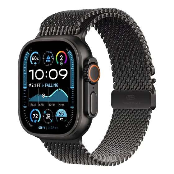 Apple Watch Ultra2 Titanio 49mm Malla Gps+cel Milanese Neg L