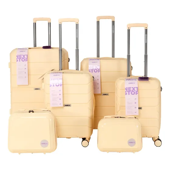 Valijas Rígidas Set X6 Impermeable 4 Ruedas Carry On Ambio