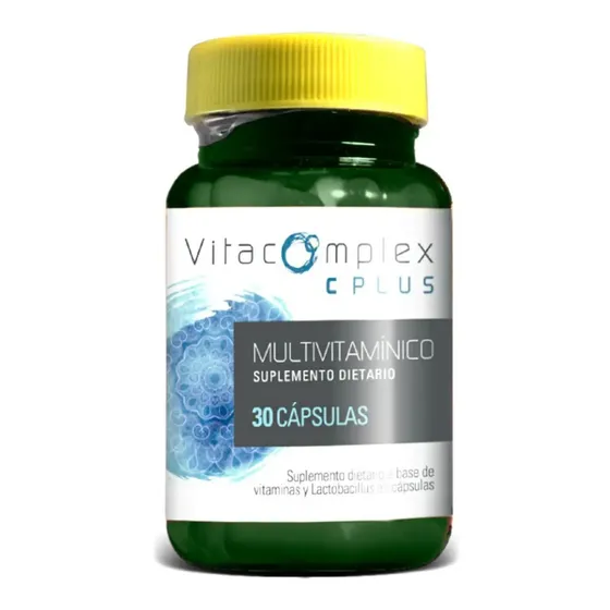Probiótico Vegano 7 Cepas Vitacomplex C Plus Cápsulas con Vitaminas 30g